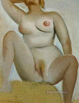 Female Seated sexy nude Oil Paintings